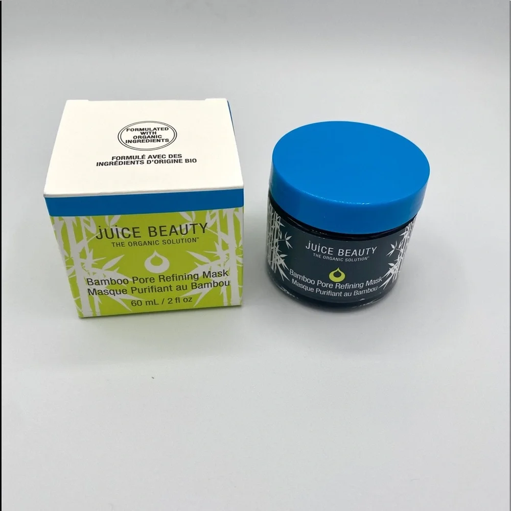 Juice Beauty Charcoal & Clay Mask Bamboo Pore Refining Organic BNIB